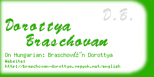 dorottya braschovan business card